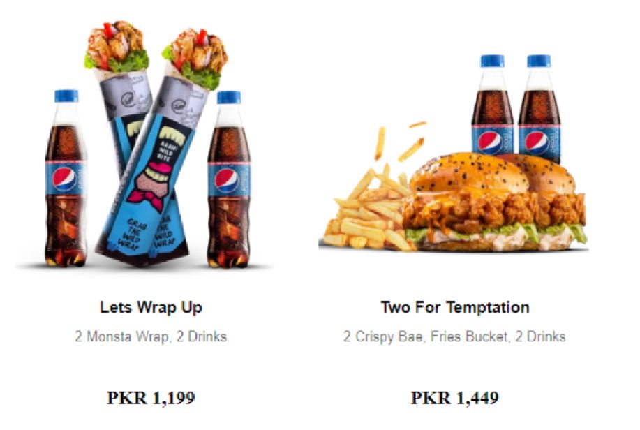 howdy islamabad menu, special deals