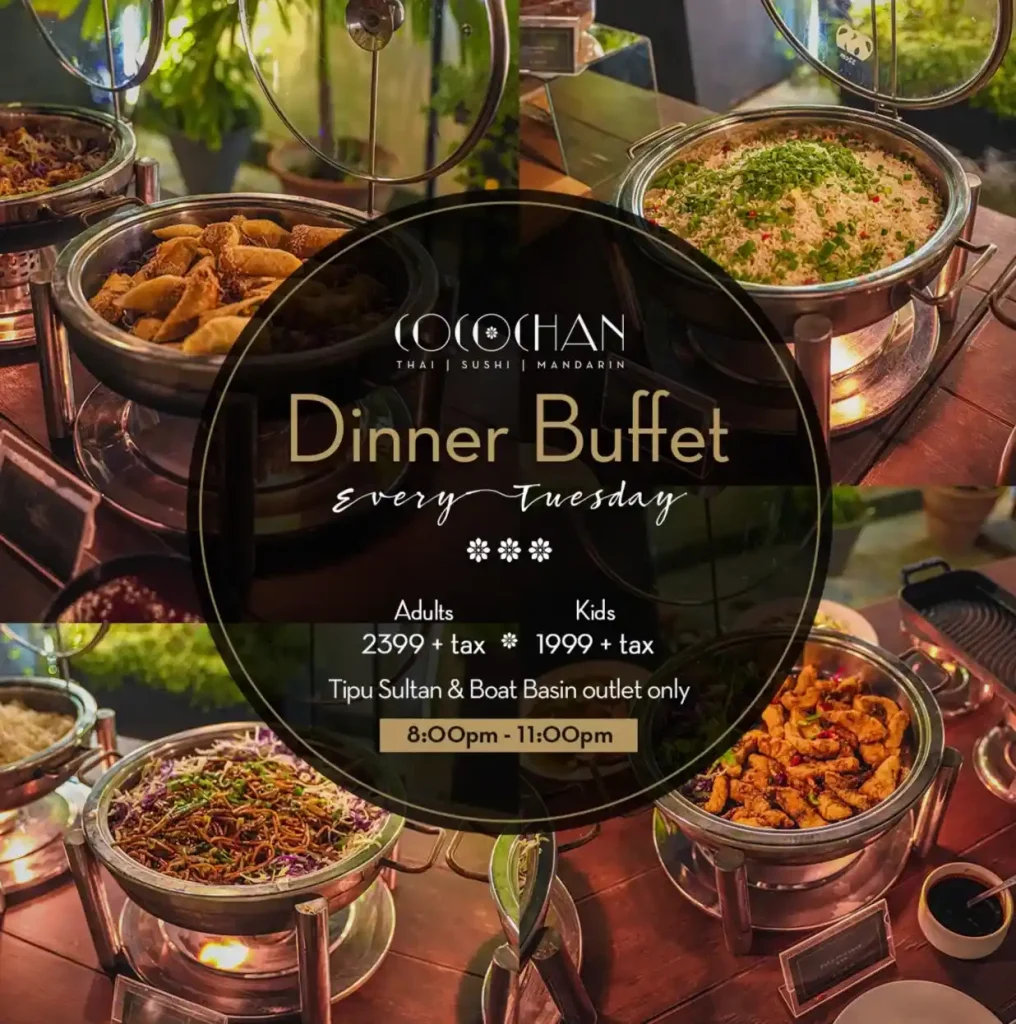 Cocochan Karachi, Dinner Buffet Prices & Menu