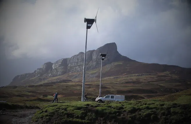 Scottish island rich in natural beauty that generates its own electricity