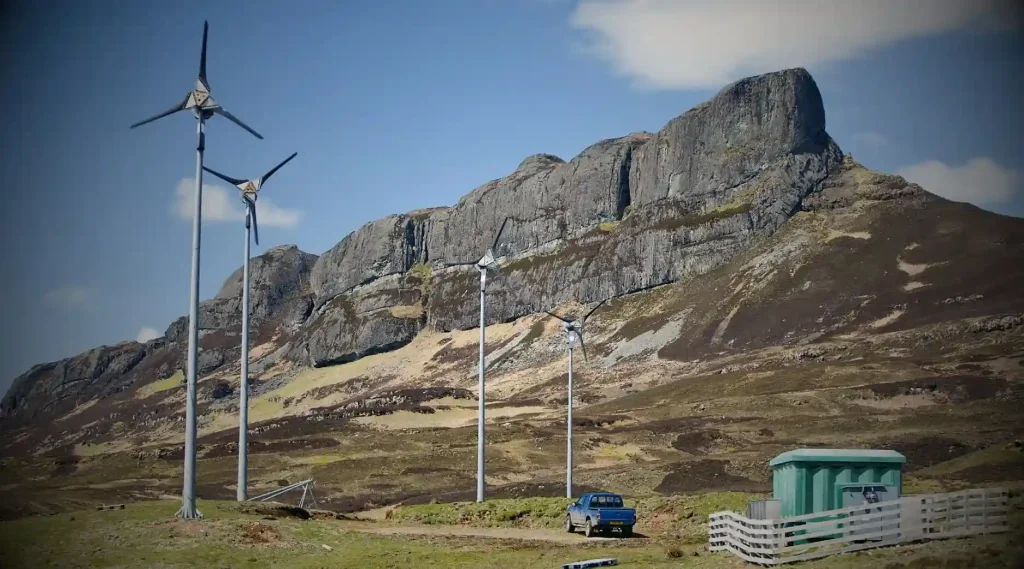 Scottish island rich in natural beauty that generates its own electricity
